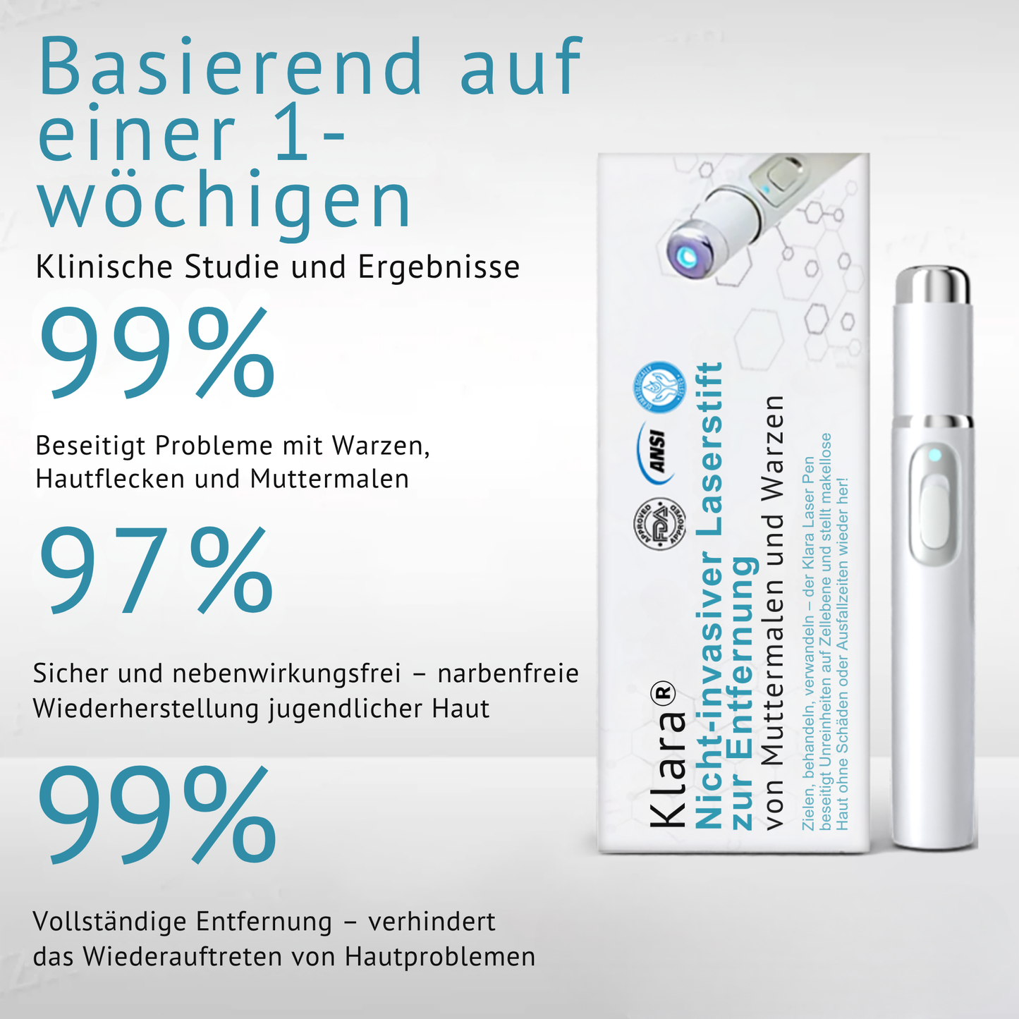 Klara™ Pijnloze Laserpen – Verwijder Moedervlekken & Wratten Thuis