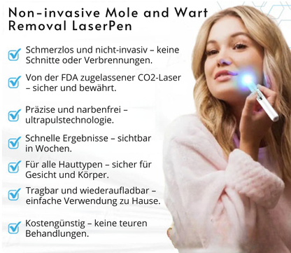 Klara™ Pijnloze Laserpen – Verwijder Moedervlekken & Wratten Thuis