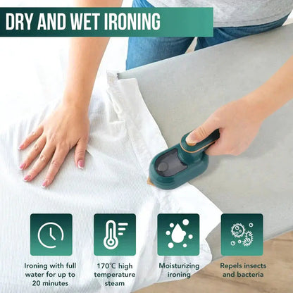 EasySteam™ - Compact 2-in-1 mini stoomstrijkijzer voor moeiteloos strijken [50% Korting]