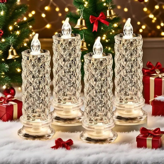 LEDKristall™ – Sprankelende, romantische en sfeervolle tafellampen set van 4 [50% Korting]