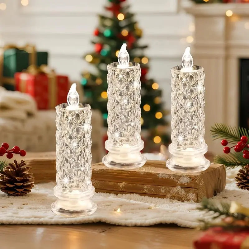 LEDKristall™ – Sprankelende, romantische en sfeervolle tafellampen set van 4 [50% Korting]
