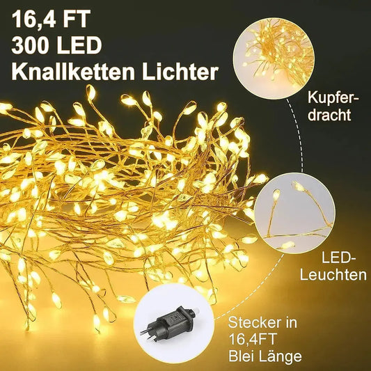 LightStrap™ – LED-lichtsnoer van koperdraad, 9 meter voor sfeervolle verlichting [50% Korting]