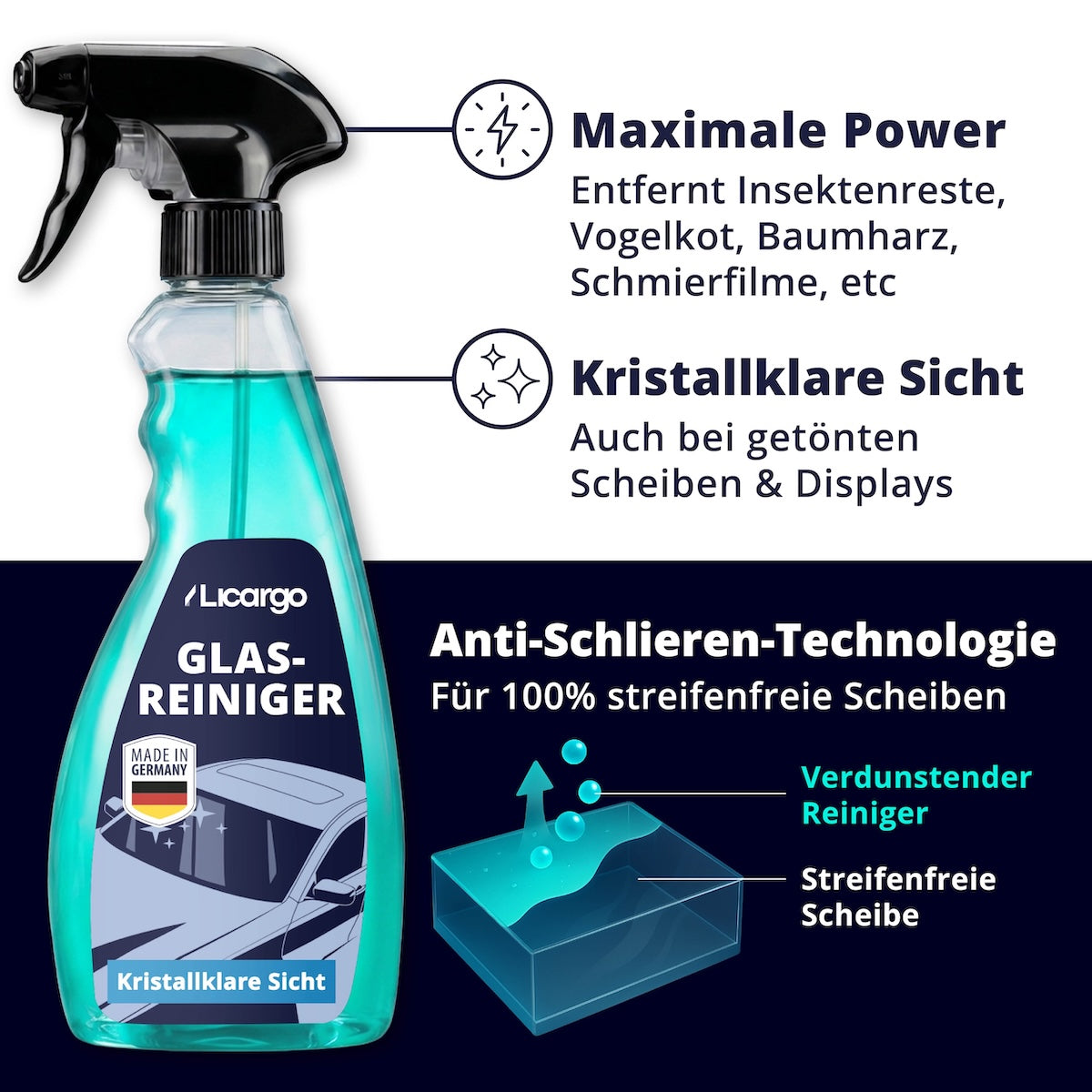 GlassClean – Stralend schone voertuigbinnenkant in minuten | 50% korting