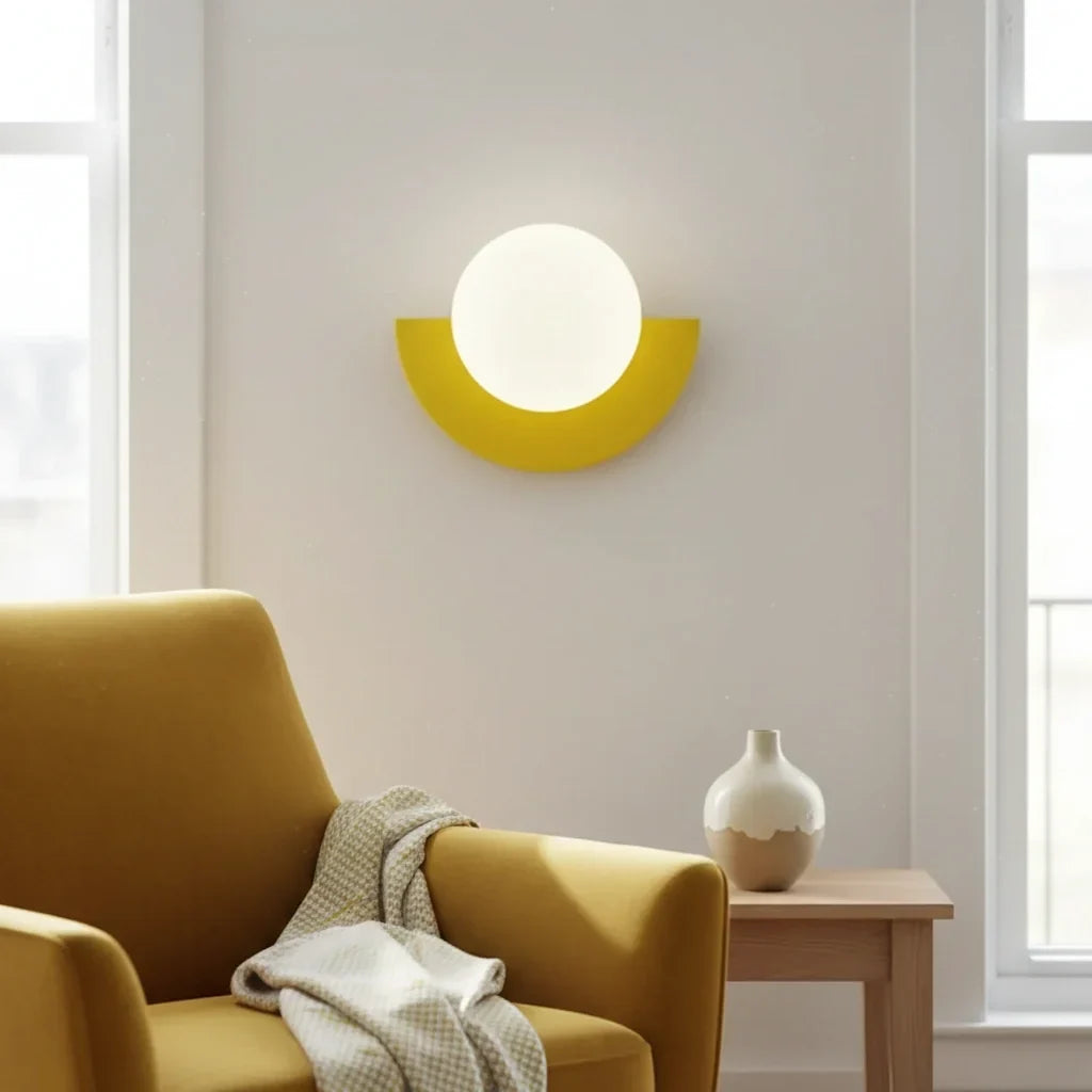 Minimalistische kleurrijke wandlamp – decoratief wandlicht