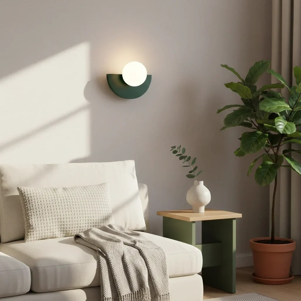 Minimalistische kleurrijke wandlamp – decoratief wandlicht