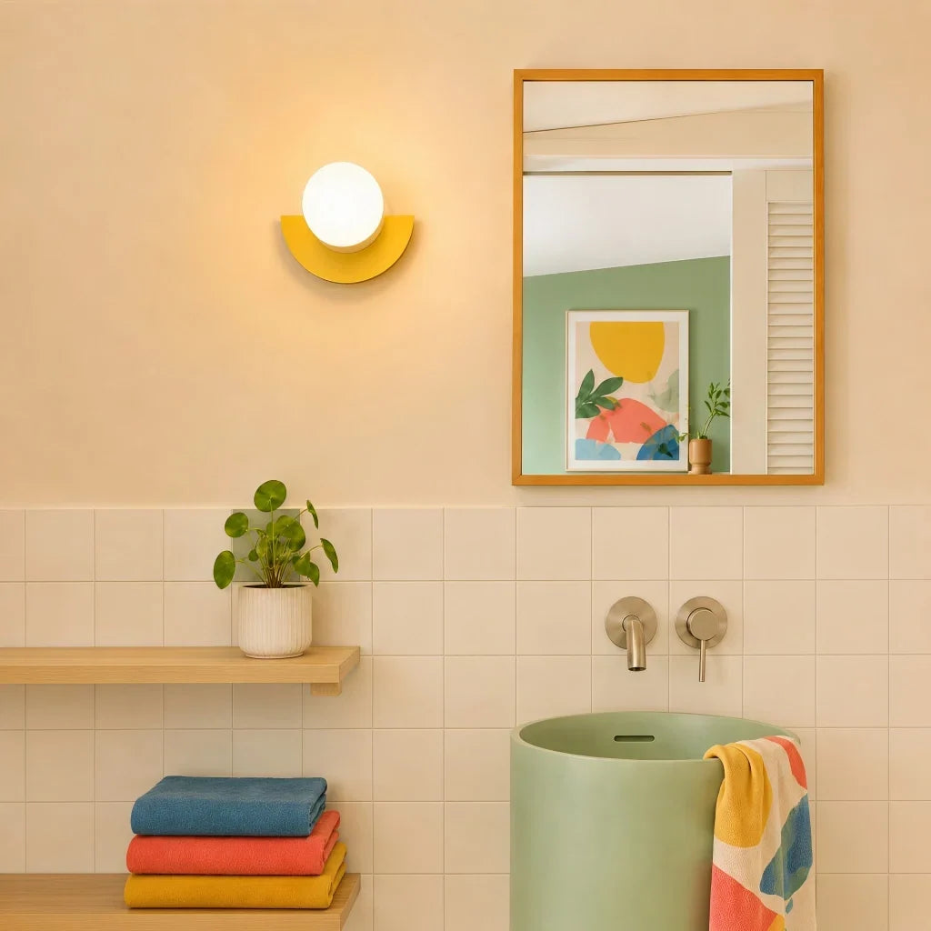 Minimalistische kleurrijke wandlamp – decoratief wandlicht