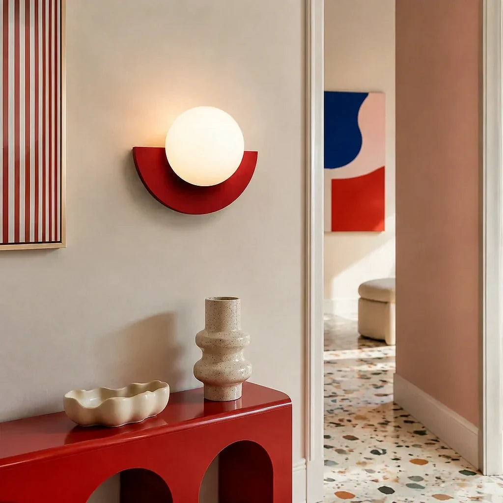 Minimalistische kleurrijke wandlamp – decoratief wandlicht