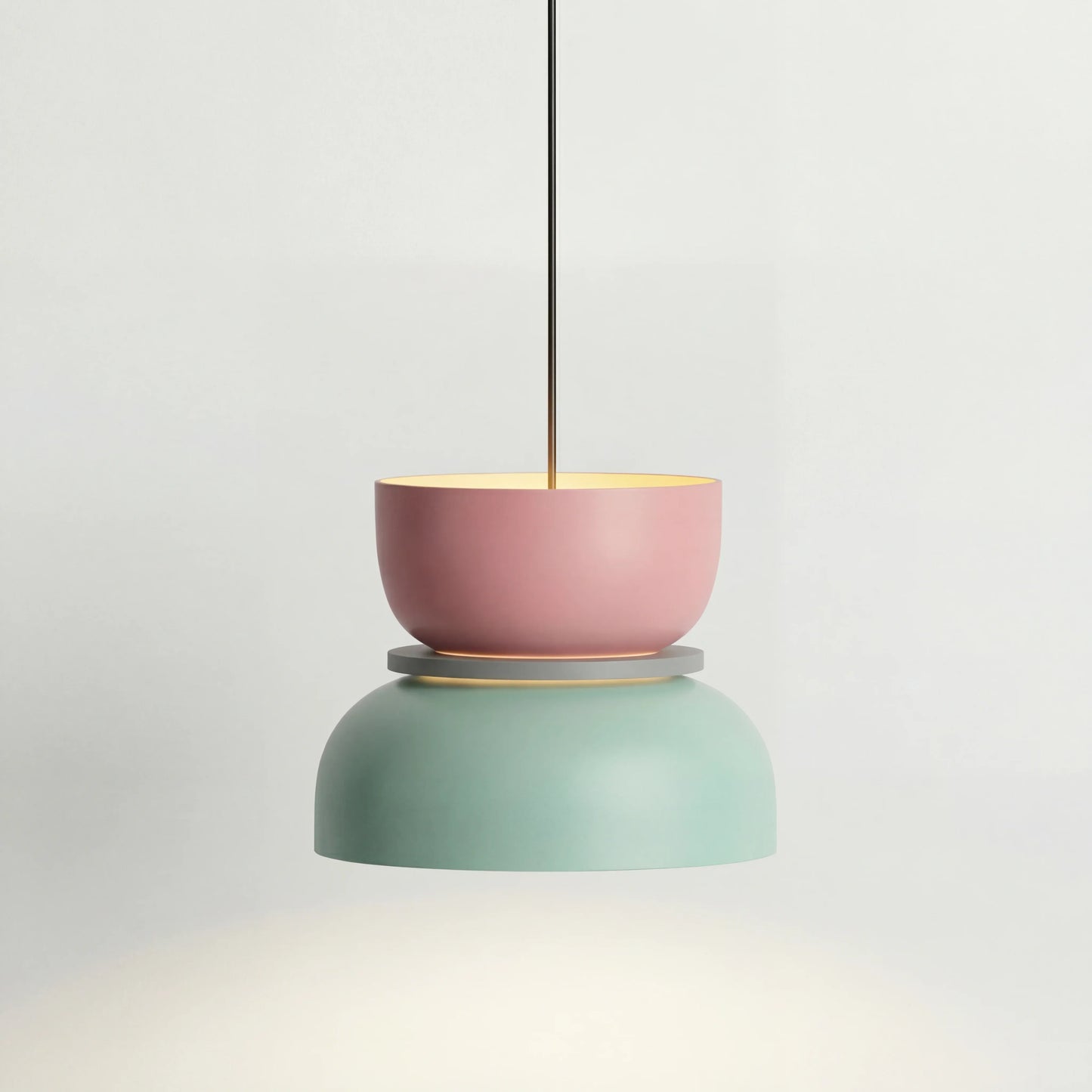 Noordse hanglamp met kleurblok-design voor moderne ruimtes
