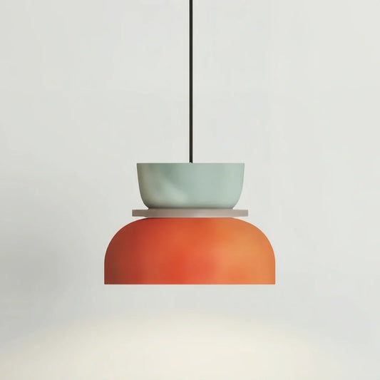 Noordse hanglamp met kleurblok-design voor moderne ruimtes