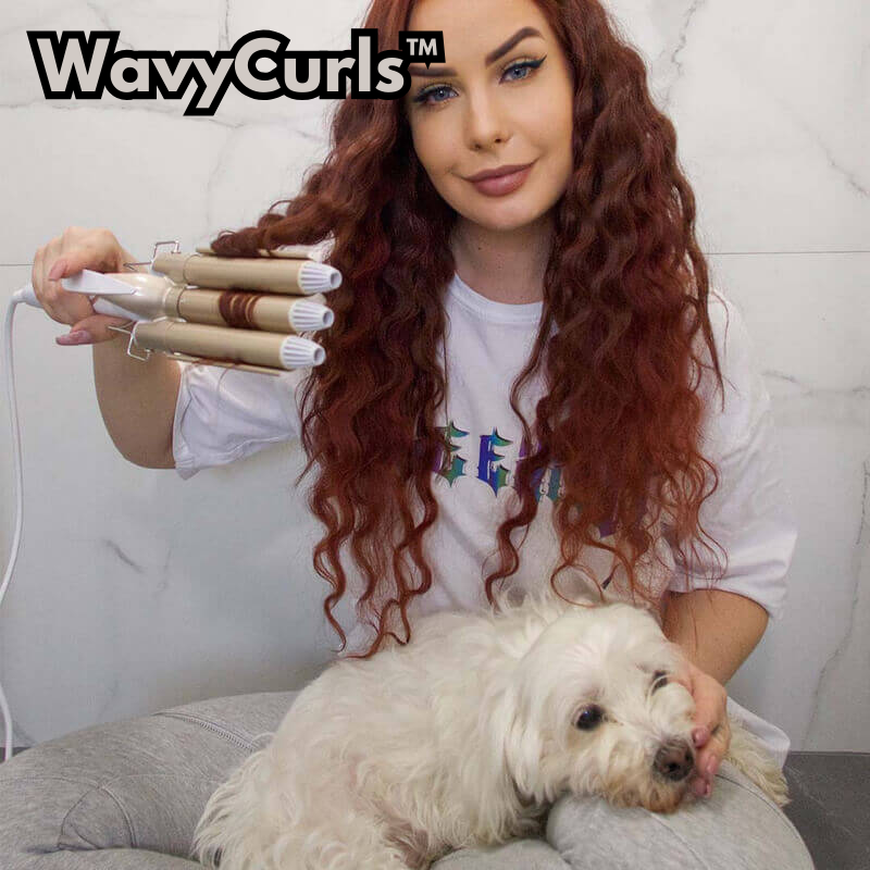 WavyCurls™ - Magische krultang met 3 verwarmingsstaven [50% Korting]
