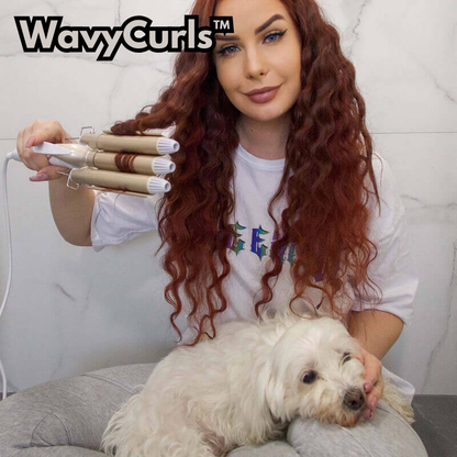 WavyCurls™ - Magische krultang met 3 verwarmingsstaven [50% Korting]