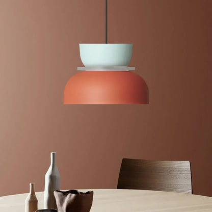Noordse hanglamp met kleurblok-design voor moderne ruimtes