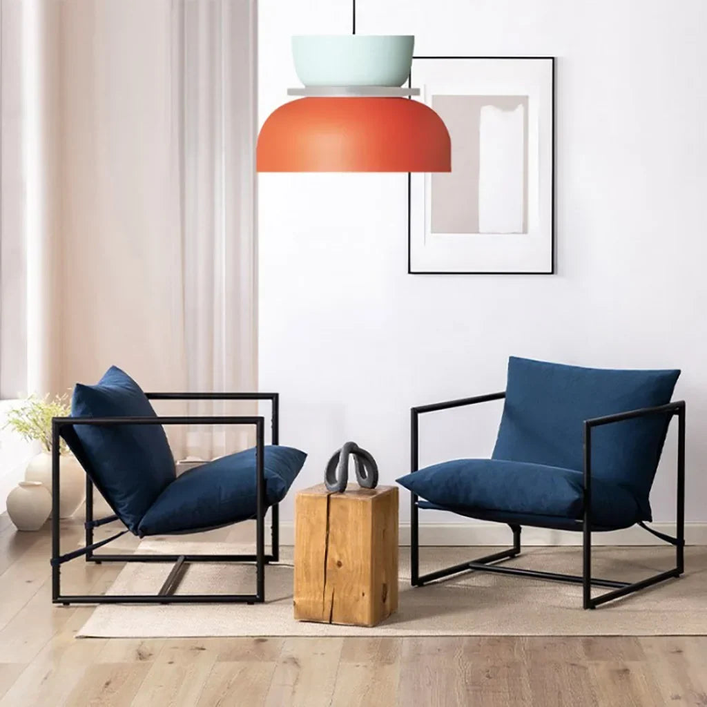 Noordse hanglamp met kleurblok-design voor moderne ruimtes