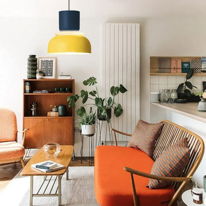 Noordse hanglamp met kleurblok-design voor moderne ruimtes