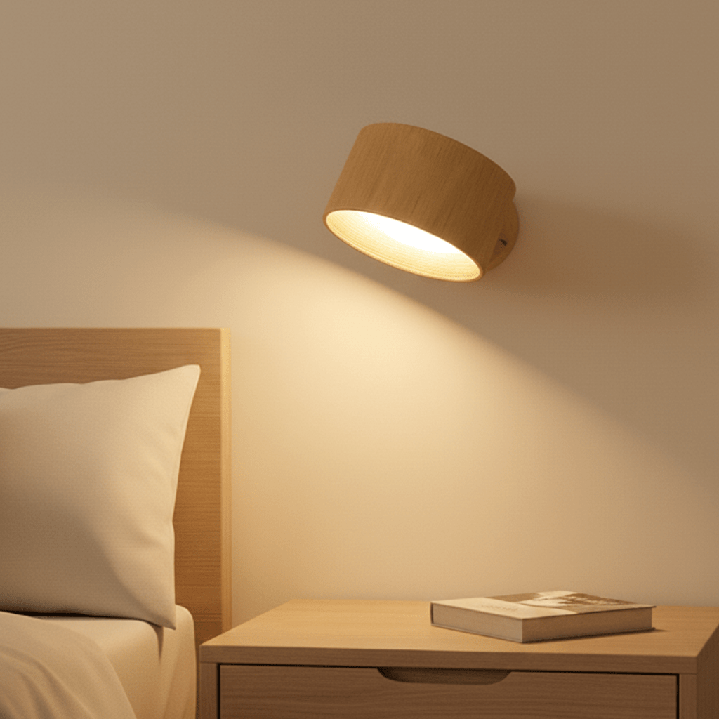 Draadloze LED-wandlamp met draaibare kop en USB-C accu
