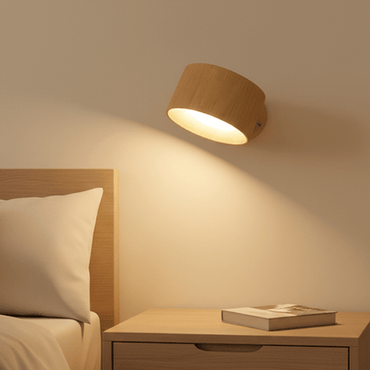 Draadloze LED-wandlamp met draaibare kop en USB-C accu