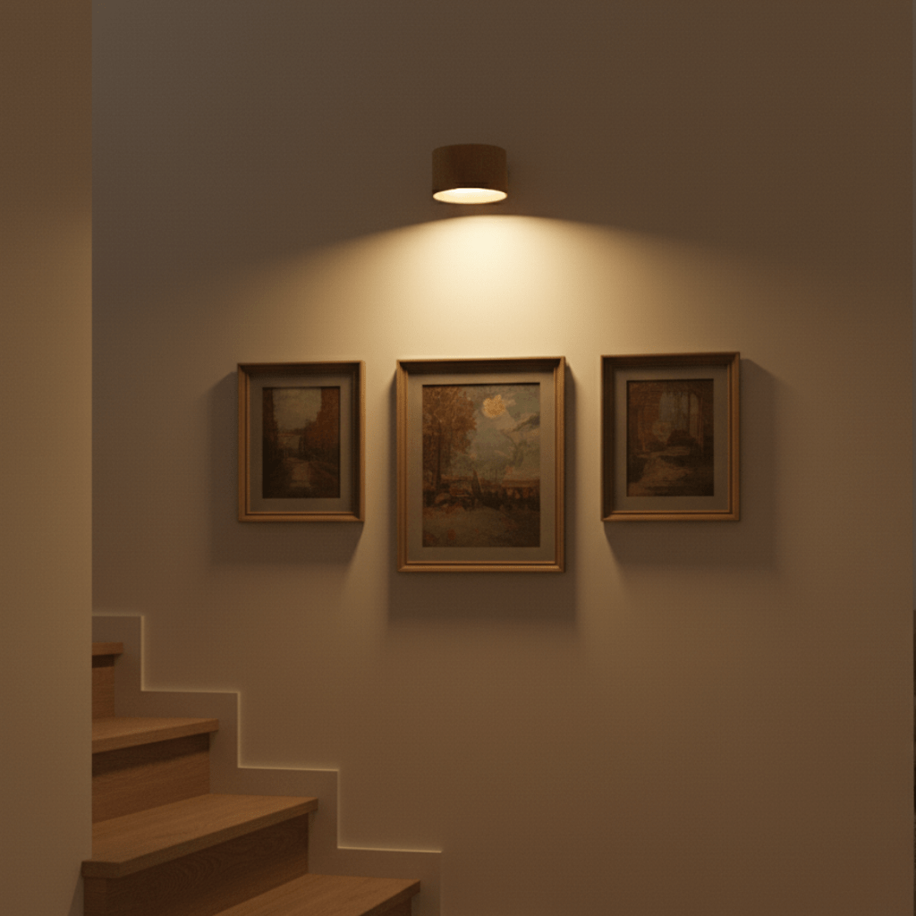 Draadloze LED-wandlamp met draaibare kop en USB-C accu