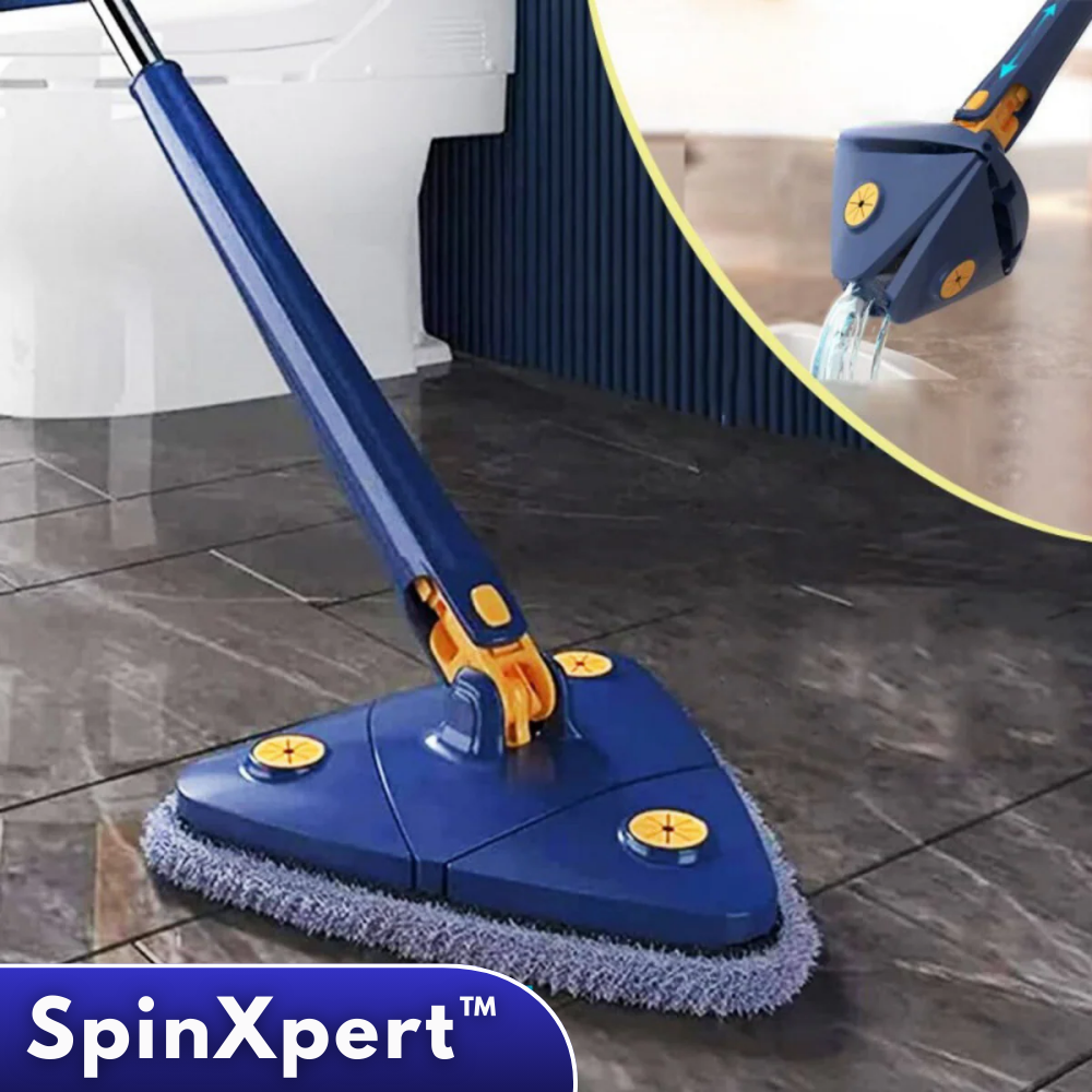 SpinXpert™ – 360° Rotatiemop met Telescoopsteel & Microvezel
