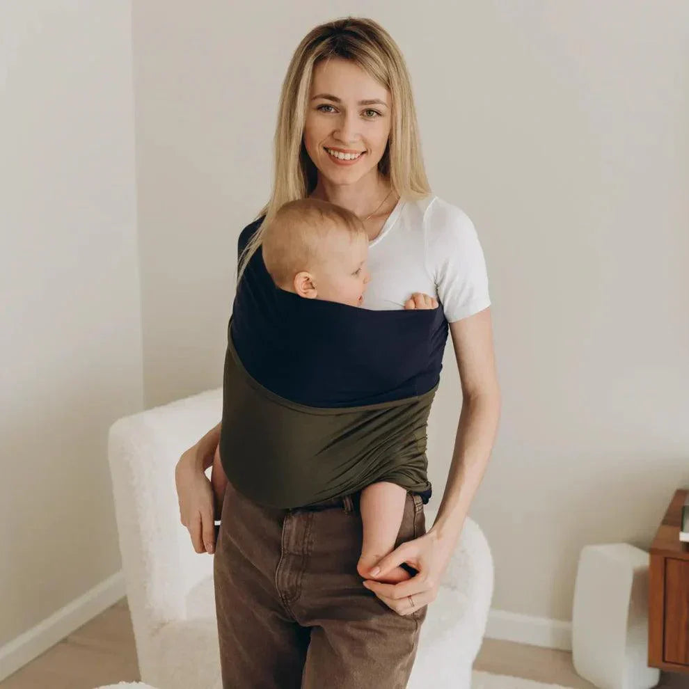 CuddleNest – Elastische Babydraagdoek van Biologisch Katoen | Veilig & Comfortabel