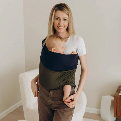 CuddleNest – Elastische Babydraagdoek van Biologisch Katoen | Veilig & Comfortabel