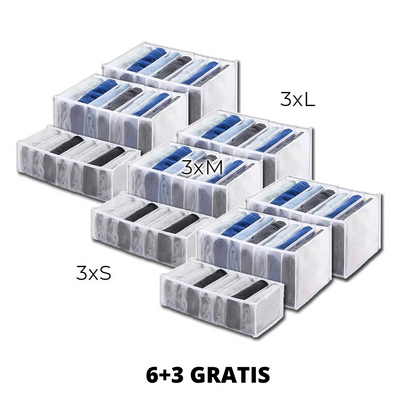 Kledingkast Organizer – Kreukvrij & Ruimtebesparend Systeem [1 + 2 Gratis]