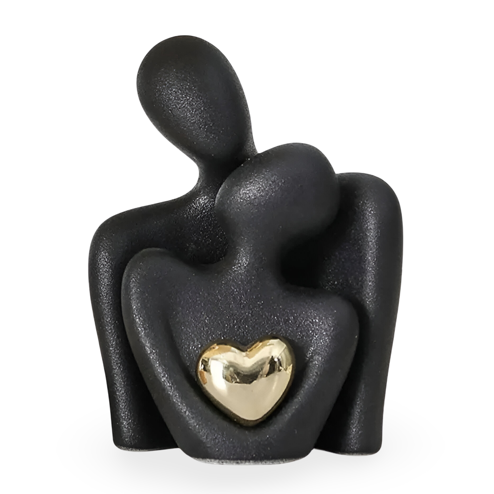 Minimalistische keramische paarfiguur – decoratie voor nabijheid en harmonie