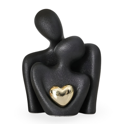 Minimalistische keramische paarfiguur – decoratie voor nabijheid en harmonie