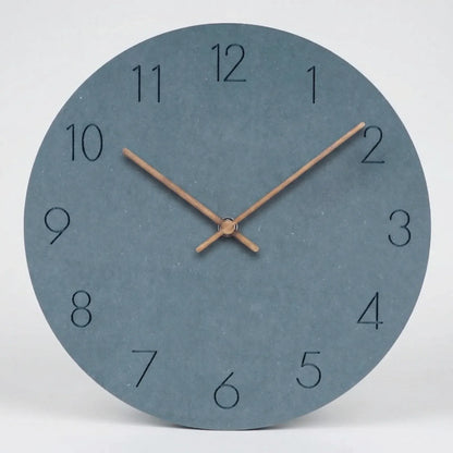 Ronde wandklok met stil uurwerk – minimalistisch ontwerp
