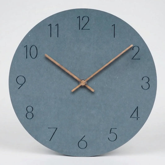 Ronde wandklok met stil uurwerk – minimalistisch ontwerp