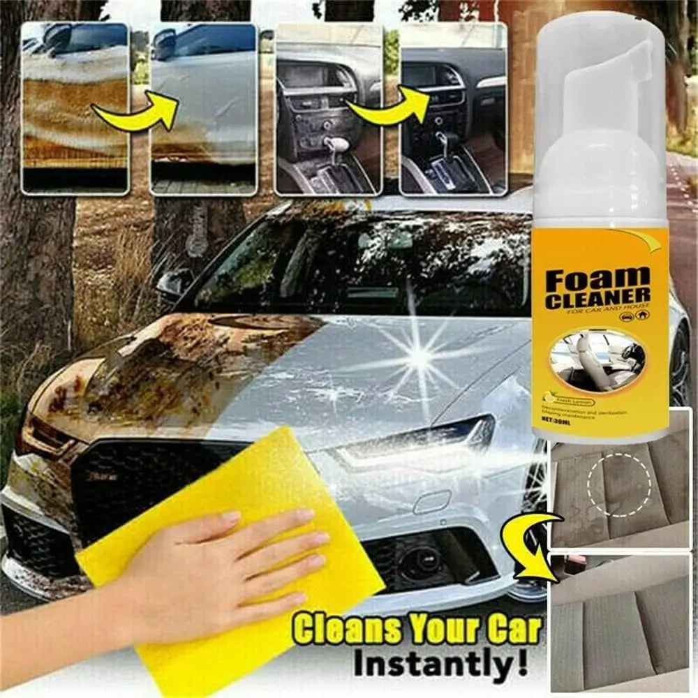 FoamClean™ – Huishouden, auto & leder grondig schoon zonder agressieve chemicaliën [1 + 1 Gratis]