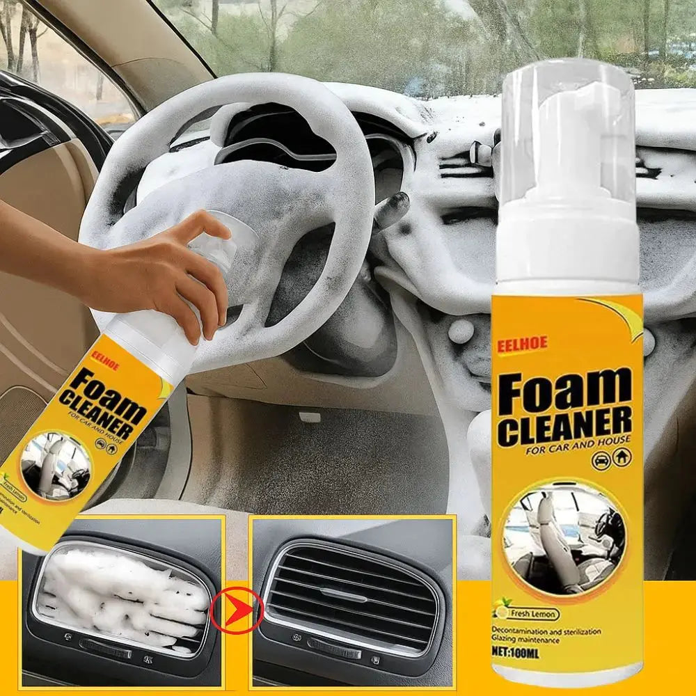FoamClean™ – Huishouden, auto & leder grondig schoon zonder agressieve chemicaliën [1 + 1 Gratis]