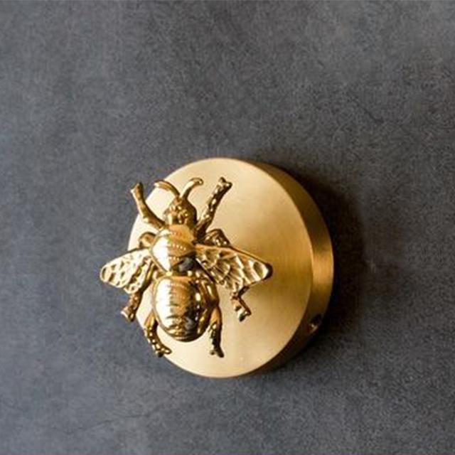 Messing dierenkop wandhaak – decoratieve kledinghaak met gouden afwerking