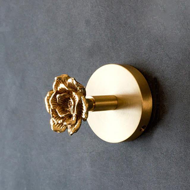 Messing dierenkop wandhaak – decoratieve kledinghaak met gouden afwerking