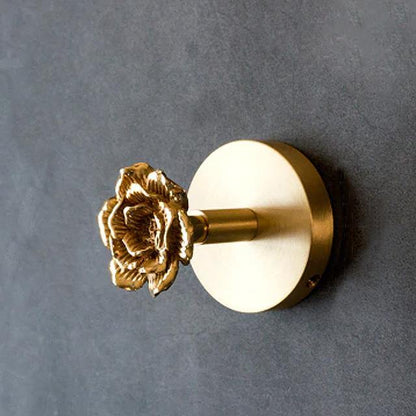 Messing dierenkop wandhaak – decoratieve kledinghaak met gouden afwerking