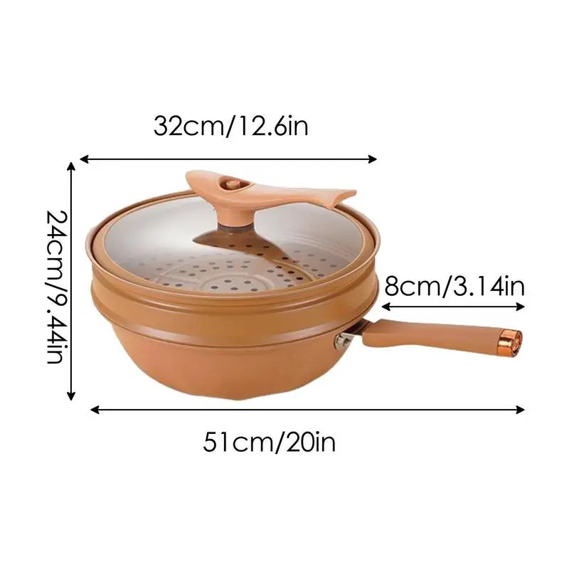 Frywok™ - Multifunctionele wok met antiaanbaklaag [50% Korting]