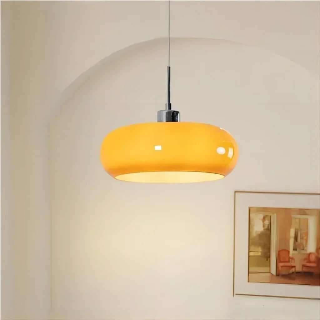 Glazen hanglamp in Bauhaus-stijl voor moderne interieurs