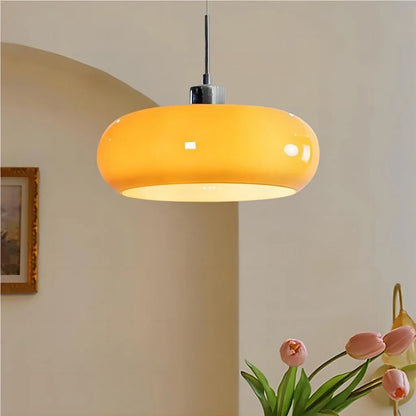 Glazen hanglamp in Bauhaus-stijl voor moderne interieurs