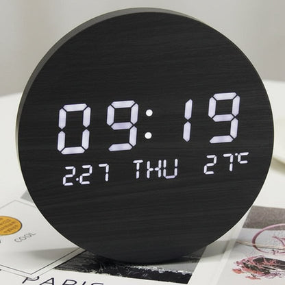 Digitale LED-tafelklok in Scandinavisch design – minimalistisch