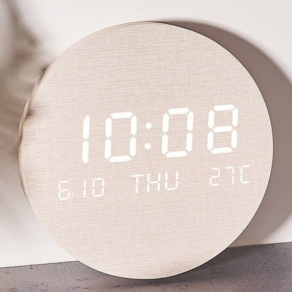 Digitale LED-tafelklok in Scandinavisch design – minimalistisch