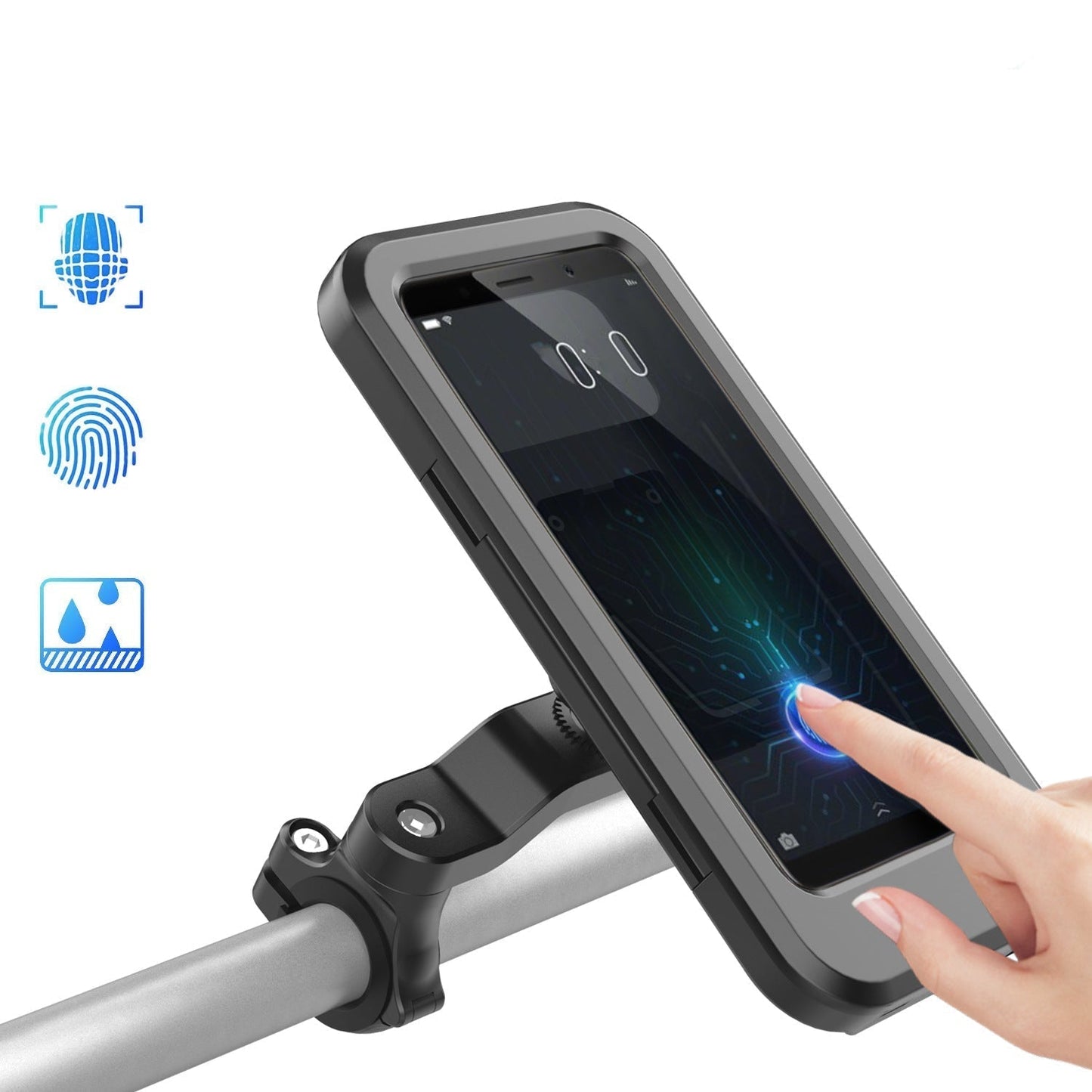 RideCharge – Waterdichte Fiets Telefoonhouder met Draadloos Opladen