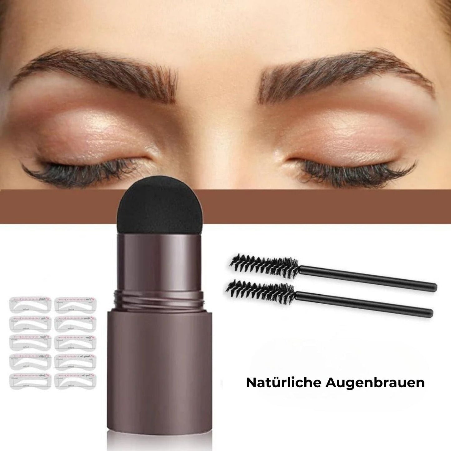 BrowStamp™ – Perfecte wenkbrauwstempel-styling set voor moeiteloos gedefinieerde wenkbrauwen [50% Korting]