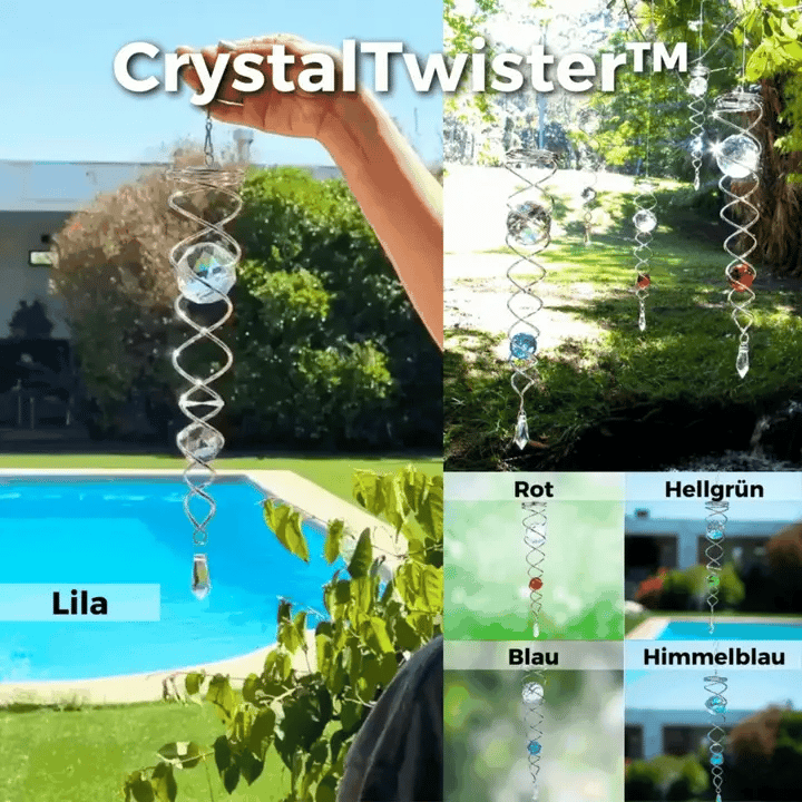 CrystalTwister – Roestvrij stalen windspel voor betoverende tuindecoratie [50% korting]