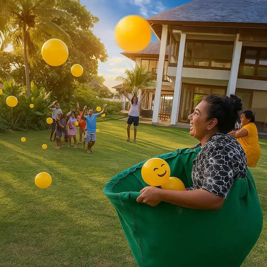 CatchPants™ – Grote broek voor outdoor-speelsets met springballen [50% Korting]