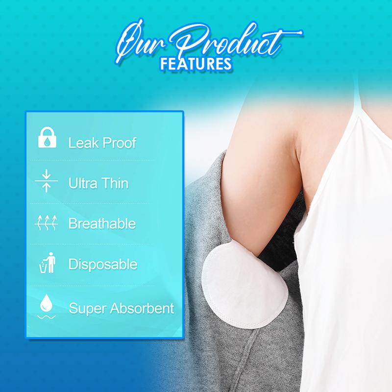 Semfra™ – Wegwerp-zweetpads voor de oksels voor veilige en frisse bescherming [50% Korting]
