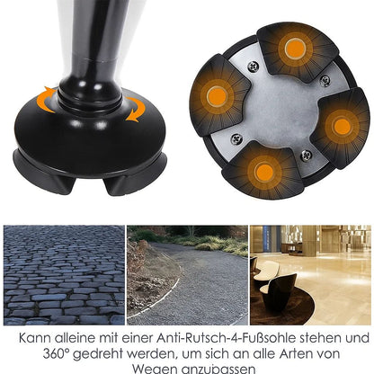 MobileGrip™ – Opvouwbare Wandelstok met LED-licht en Noodalarm