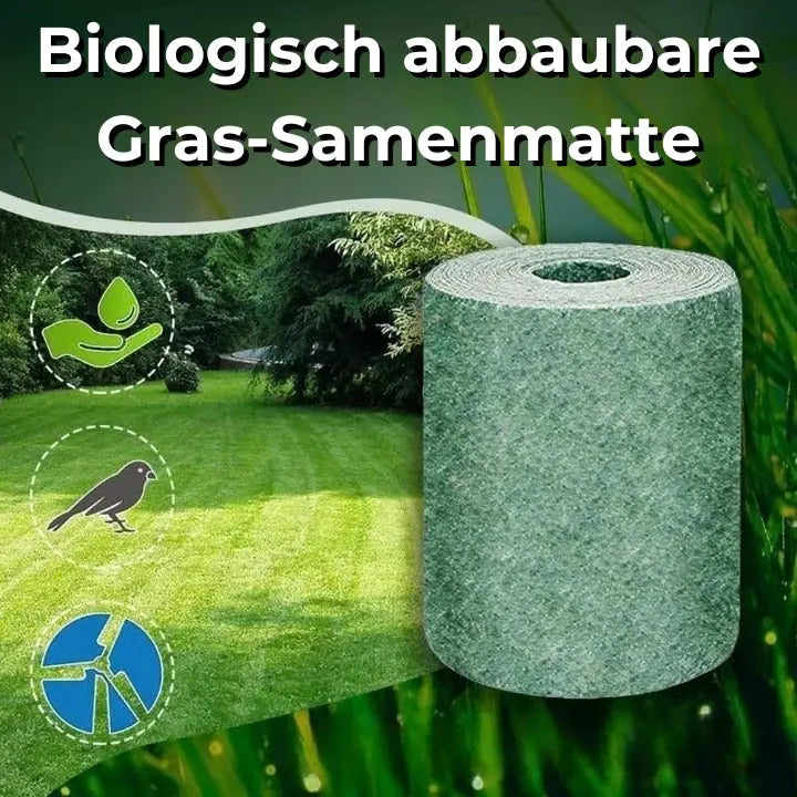 SeedMat™ - Onderhoudsvriendelijke organische gazonzaadmat [1 + 1 Gratis]