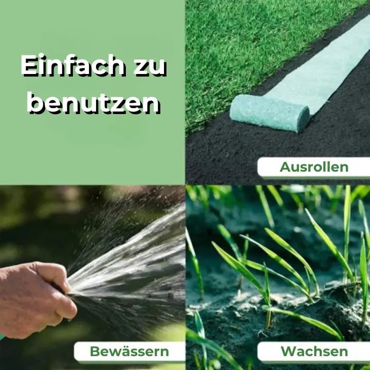 SeedMat™ - Onderhoudsvriendelijke organische gazonzaadmat [1 + 1 Gratis]