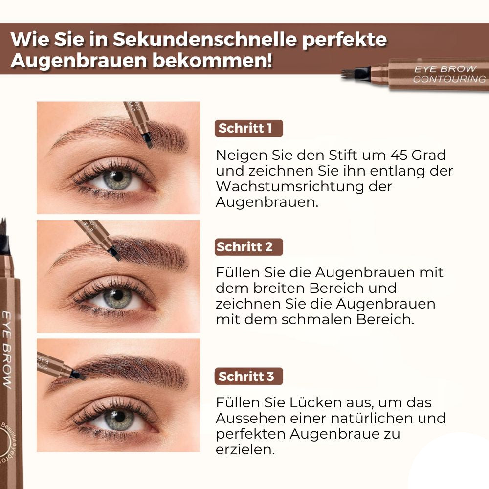 BrowElegance™ – Microblading-wenkbrauwpotlood, precies, natuurlijk & langdurig [1 + 1 Gratis]