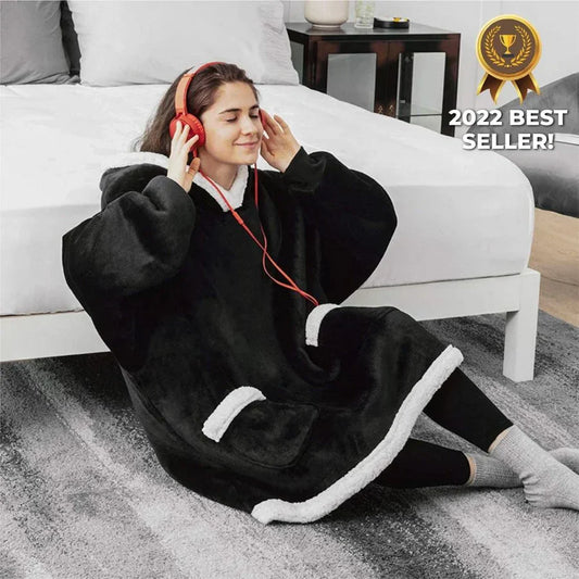 ComfyBlanket™ – Ultrawarme sherpa-fleece-hoodie voor maximale gezelligheid [50% Korting]