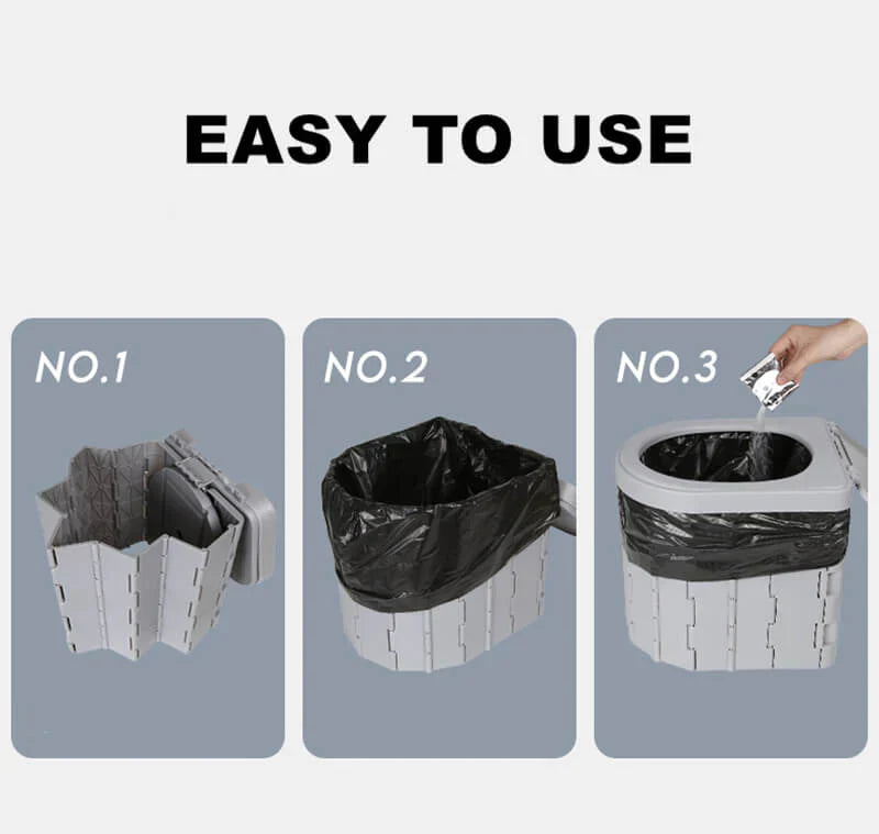 FoldFlush – De opvouwbare campingtoilet voor onderweg | 50% korting